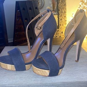 Tory Burch Navy Heels